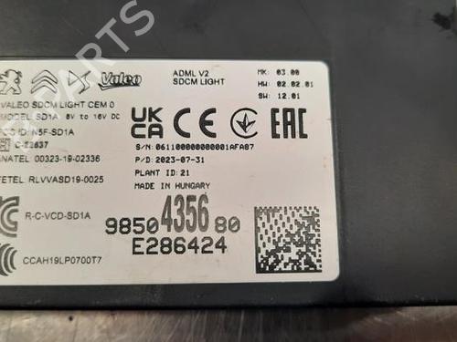 Electronic module PEUGEOT 208 II (UB_, UP_, UW_, UJ_) e-208 | BP23601172M83 