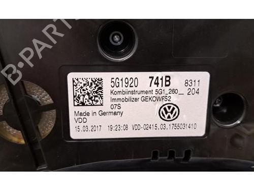 Instrument cluster VW GOLF VII (5G1, BQ1, BE1, BE2) 1.6 TDI | BP23639556C47