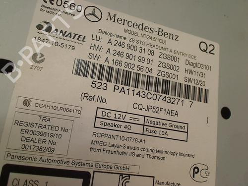 Electronic module MERCEDES-BENZ A-CLASS (W176) A 180 (176.042) | BP16532935M83 