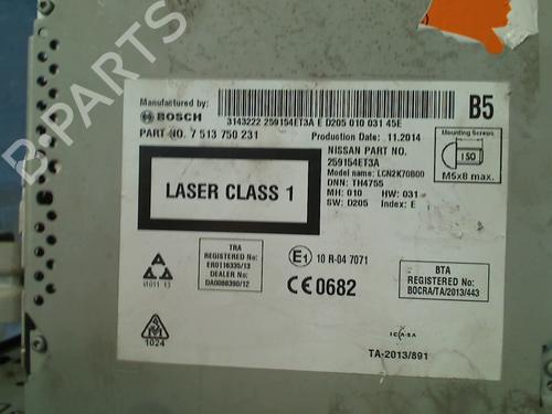 Electronic module NISSAN QASHQAI II SUV (J11, J11_) 1.5 dCi | BP11259386M83 