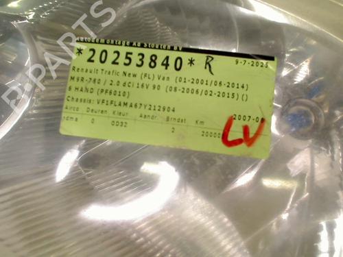 Scheinwerfer links RENAULT TRAFIC II Van (FL) 2.0 dCi 90 (FL0H, FL00, FL01, FL0M, FL0P, FL0S) | BP31271190C28