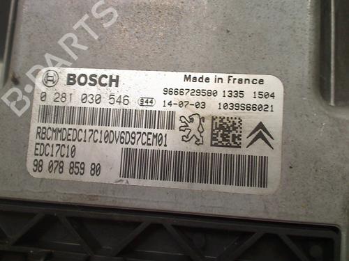 Engine control unit (ECU) CITROËN BERLINGO Box Body/MPV (B9) 1.6 HDi 90 | BP29851350M57