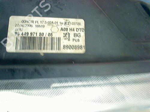 Right headlight PEUGEOT 1007 (KM_) 1.4 HDi | BP31269854C29