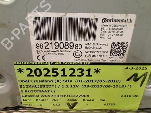 Radio OPEL CROSSLAND X / CROSSLAND (P17, P2QO) 1.2 (75) | BP25729152E6 