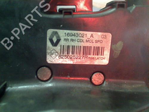 Rear right lock RENAULT MEGANE IV Hatchback (B9A/M/N_) 1.2 TCe 130 (B9MR) | BP13621969C99 