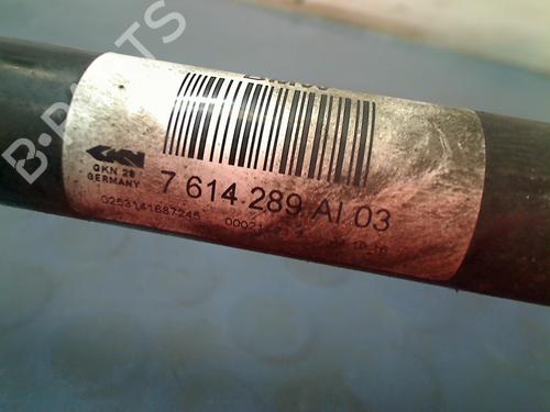 Left rear driveshaft BMW 5 Touring (F11) 525 d | BP12590964M40 