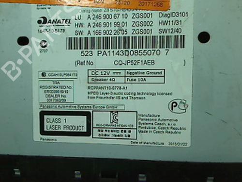 Electronic module MERCEDES-BENZ A-CLASS (W176) A 180 (176.042) | BP11306215M83 