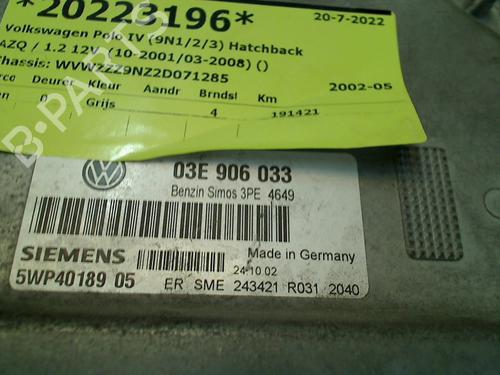 Engine control unit (ECU) VW POLO (9N_, 9A_) 1.2 12V | BP11264253M57 