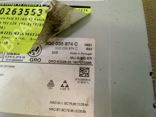 Electronic module VW POLO VI (AW1, BZ1, AE1) 1.0 TSI | BP37639908M83 - Image 2