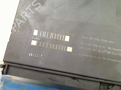 Electronic module MERCEDES-BENZ S-CLASS (W221, V221) S 320 CDI (221.022, 221.122) | BP19333131M83 