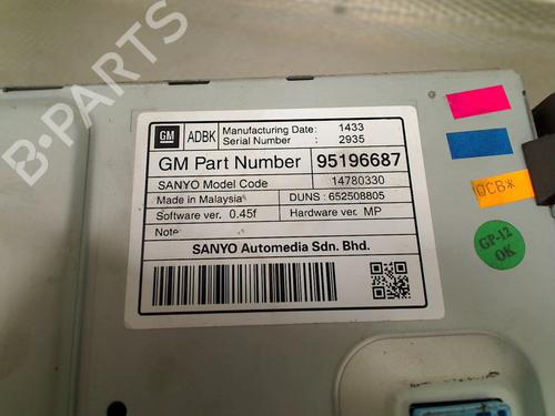 Multifunctionele display OPEL ZAFIRA TOURER C (P12) 1.6 CDTI (75) | BP30845288C48