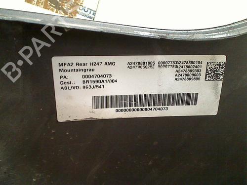 Rear bumper MERCEDES-BENZ GLA (H247) GLA 200 (247.787) | BP27311873C8