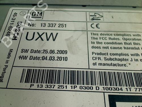 Electronic module OPEL ASTRA J (P10) 1.6 (68) | BP31829142M83