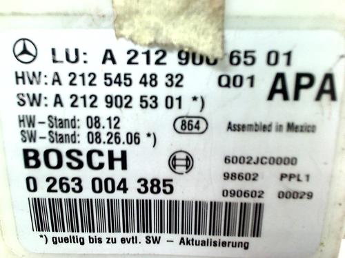 Electronic module MERCEDES-BENZ E-CLASS (W212) E 350 CGI (212.057) | BP11298709M83 