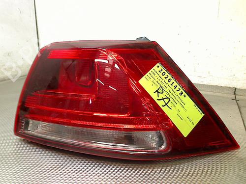 Used Right taillight Right taillight VW GOLF VII (5G1, BQ1, BE1, BE2) 1.2 TSI (105 hp) 36489018 36489018