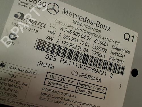 Electronic module MERCEDES-BENZ B-CLASS Sports Tourer (W246, W242) B 180 (246.242) | BP17528583M83 