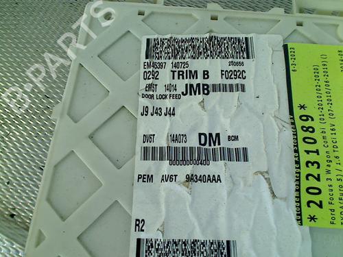 Fuse box FORD FOCUS III Turnier 2.0 TDCi | BP31927472E1