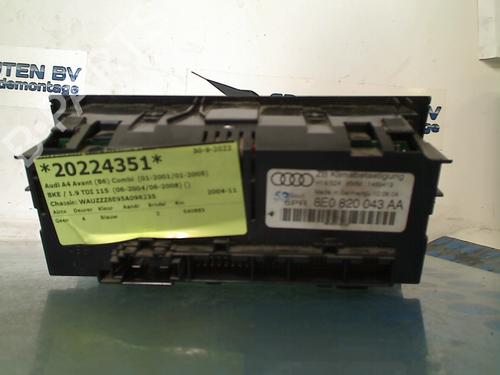 Climate control AUDI A4 B6 Avant (8E5) 1.9 TDI | BP17977165I5 