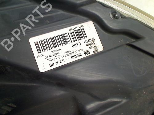 Left headlight OPEL AGILA B (H08) 1.2 (F68) | BP30932120C28