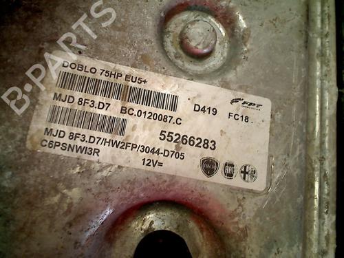 Engine control unit (ECU) FIAT DOBLO Cargo (263_) 1.3 D Multijet | BP12591065M57 