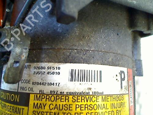 AC compressor NISSAN ALMERA II Hatchback (N16) 1.5 | BP11260245M34