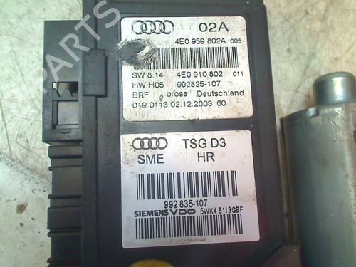 Right rear window motor AUDI A8 D3 (4E2, 4E8) 4.0 TDI quattro | BP11300860E22 