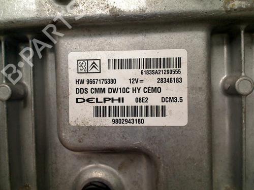 Engine control unit (ECU) PEUGEOT 3008 I MPV (0U_) 2.0 HDi Hybrid4 (0URHCA) | BP28510394M57 