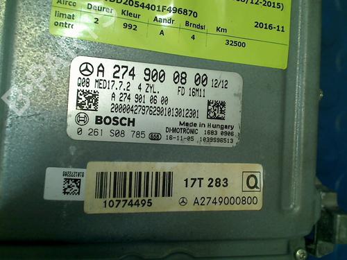 Engine control unit (ECU) MERCEDES-BENZ C-CLASS Convertible (A205) C 180 (205.440) | BP13534009M57 