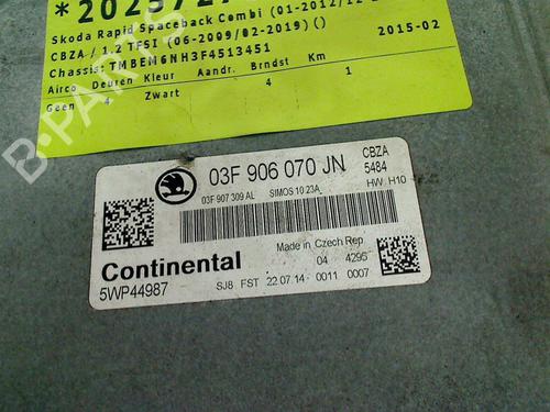 Engine control unit (ECU) SKODA RAPID Spaceback (NH1) 1.2 TSI | BP32205706M57 