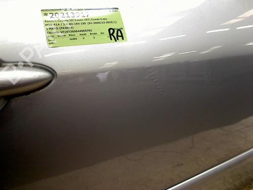 Right rear door RENAULT LAGUNA III Grandtour (KT0/1) 2.0 dCi (KT01, KT08, KT09, KT0K, KT12, KT1D, KT1W) | BP11327015C5 