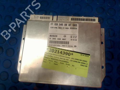 Elektronische module MERCEDES-BENZ S-CLASS (W220, V220) S 500, S 500 L (220.075, 220.175, 220.875) (306 hp) 11262334