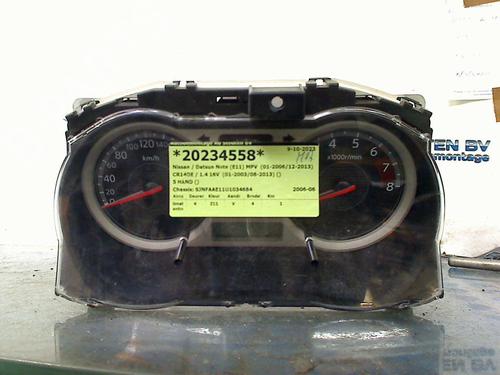 instrument-cluster-nissan-note-e11-ne11-14-9u00d-2005-2006-2007-2008-2009-2010-2011-2012-2013-16320922 main image
