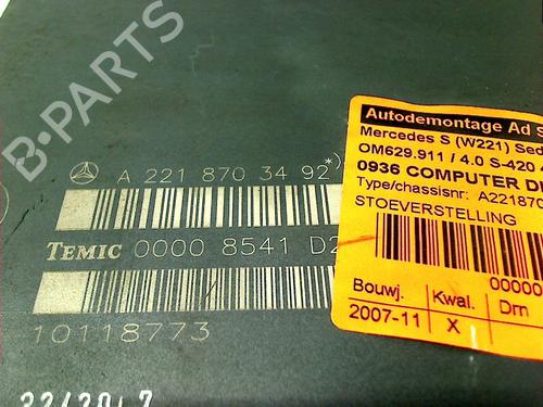 Electronic module MERCEDES-BENZ S-CLASS (W221, V221) S 420 CDI (221.028, 221.128) | BP11299321M83 