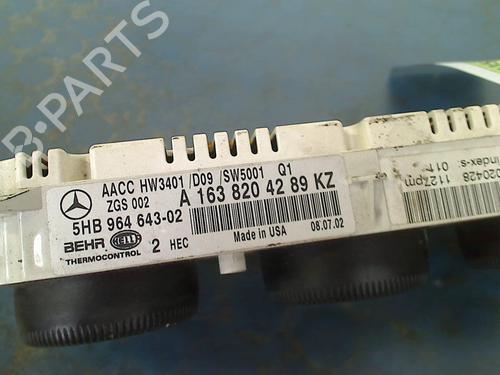 Climate control MERCEDES-BENZ M-CLASS (W163) ML 320 (163.154) | BP19264367I5 
