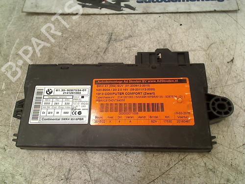 Used Comfort control module BMW X1 (E84) sDrive 20 i (184 hp) 11301410