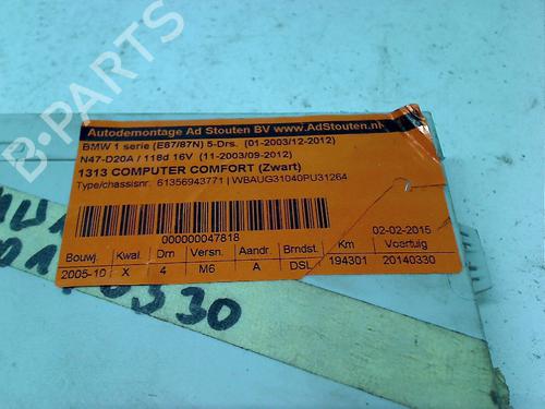 Used Comfort control module BMW 1 (E87) 118 d (122 hp) 11298704