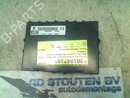 Comfort control module NISSAN NOTE (E11, NE11) 1.5 dCi | BP11318687M56 