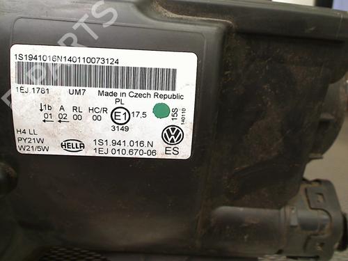Right headlight VW UP! (121, 122, BL1, BL2, BL3, 123) 1.0 | BP36861137C29  - Image 6