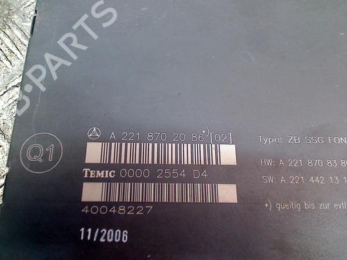 Used Electronic module MERCEDES-BENZ S-CLASS (W221, V221) S 500 (221.071, 221.171) (388 hp) 11312125