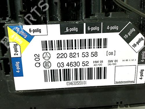 Switch MERCEDES-BENZ S-CLASS (W220, V220) S 600, S 600 L (220.878, 220.178) | BP11298843I30 