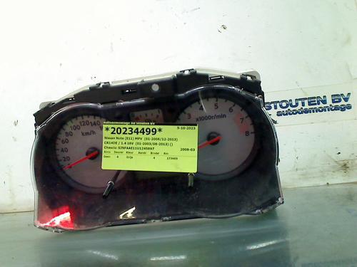 instrument-cluster-nissan-note-e11-ne11-14-7a9u50d-9u00d-9u50d-2005-2006-2007-2008-2009-2010-2011-2012-2013-22962021 main image