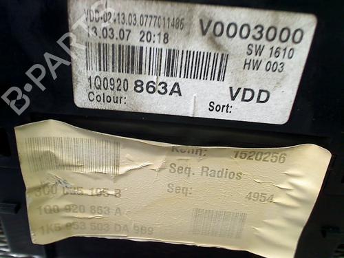 Instrument cluster VW EOS (1F7, 1F8) 2.0 TDI | BP32492697C47 - Image 2