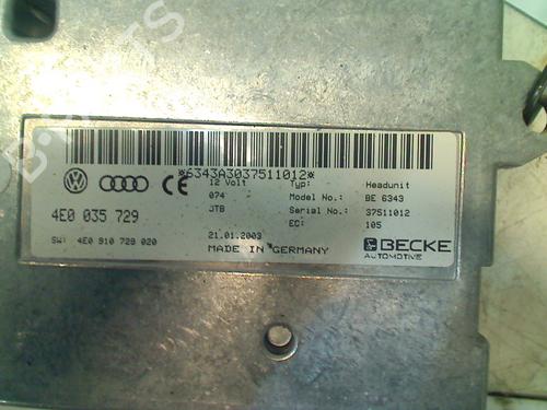 Control unit AUDI A8 D3 (4E2, 4E8) 4.2 quattro | BP11260690M11 - Image 2