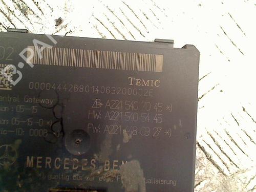 Elektronische module MERCEDES-BENZ S-CLASS (W221, V221) S 500 (221.071, 221.171) (388 hp) 11312131
