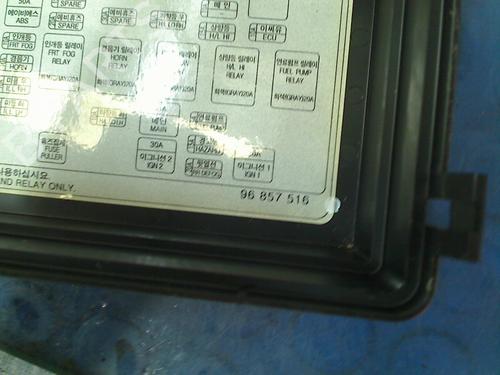 Fuse box CHEVROLET MATIZ (M200, M250) 0.8 | BP13560554E1 