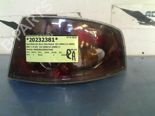 Used Right taillight SEAT IBIZA III (6L1) 1.4 16V (100 hp) 15387039