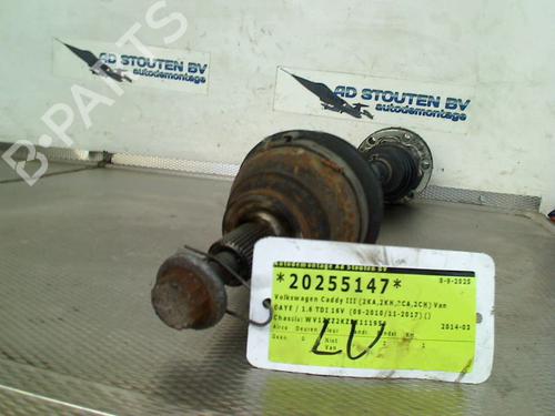 Used Left front driveshaft VW CADDY III Box Body/MPV (2KA, 2KH, 2CA, 2CH) 1.6 TDI (75 hp) 29520859