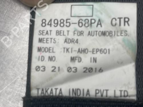 Rear center seatbelt SUZUKI BALENO (FW, EW) 1.2 Hybrid (A1K412) | BP13180130I27 