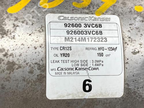 AC compressor NISSAN NOTE (E12) 1.5 dCi | BP10859753M34 