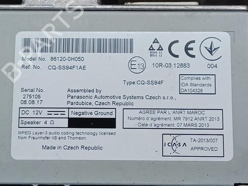 Radio TOYOTA AYGO (_B4_) 1.0 (KGB40) | BP13231396E6 